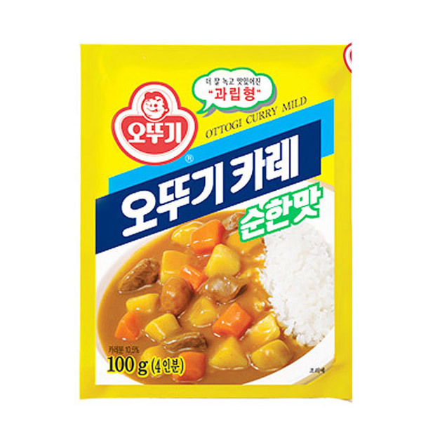 오뚜기 카레 순한맛, 100g, 2개