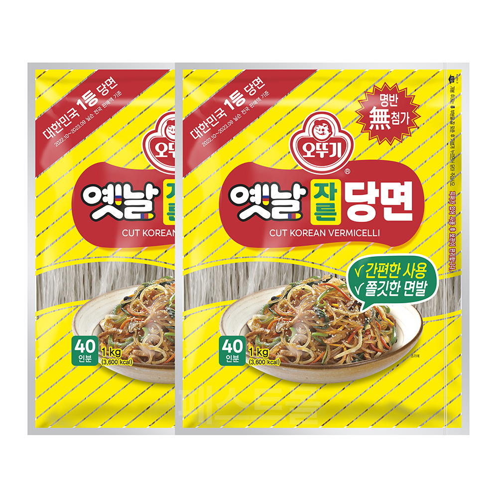 오뚜기 옛날 자른 당면, 1kg, 2개