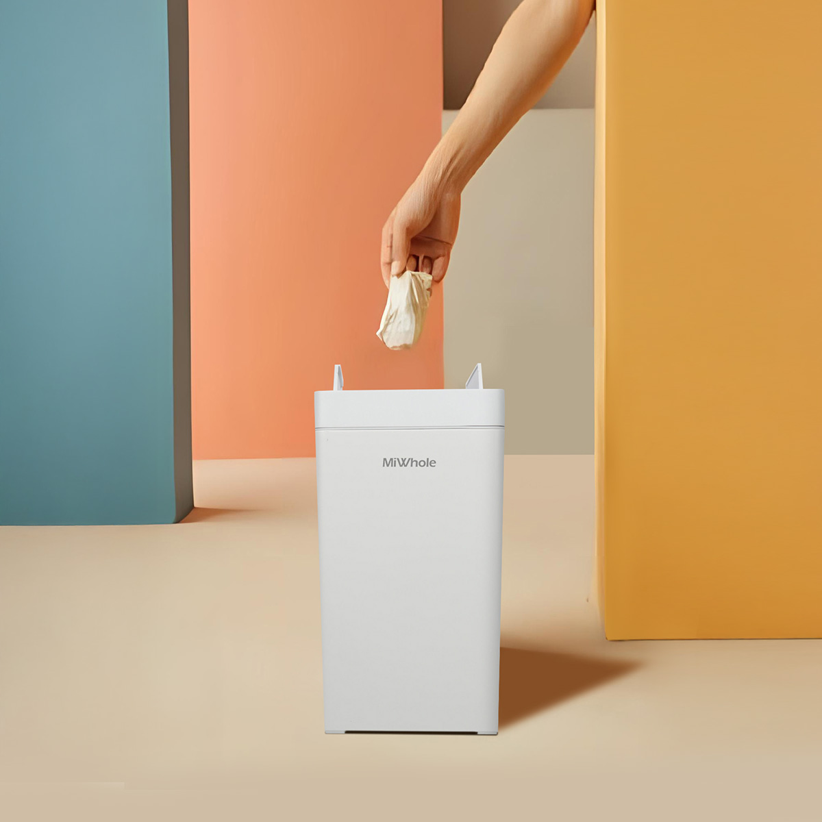 미홀 스마트 휴지통, MH-DB2 Eco, 화이트, 17L, 1개 상품 이미지 2