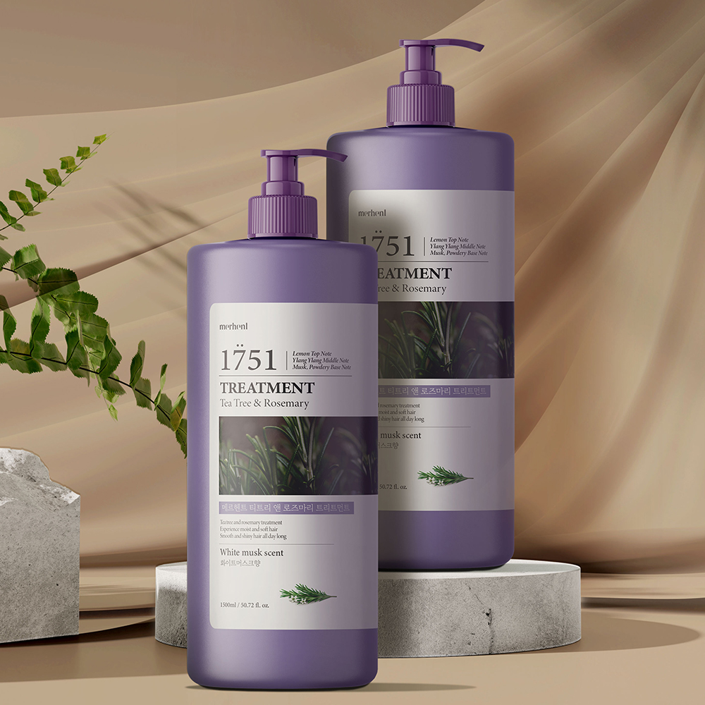 메르헨트 티트리 앤 로즈마리 트리트먼트, 화이트머스크향, 1500ml, 2개