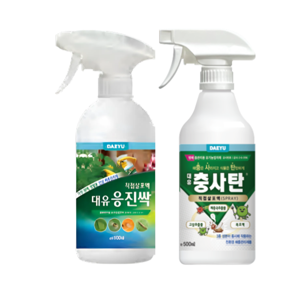 대유 충사탄+응진싹 세트 스프레이, 500ml, 1세트
