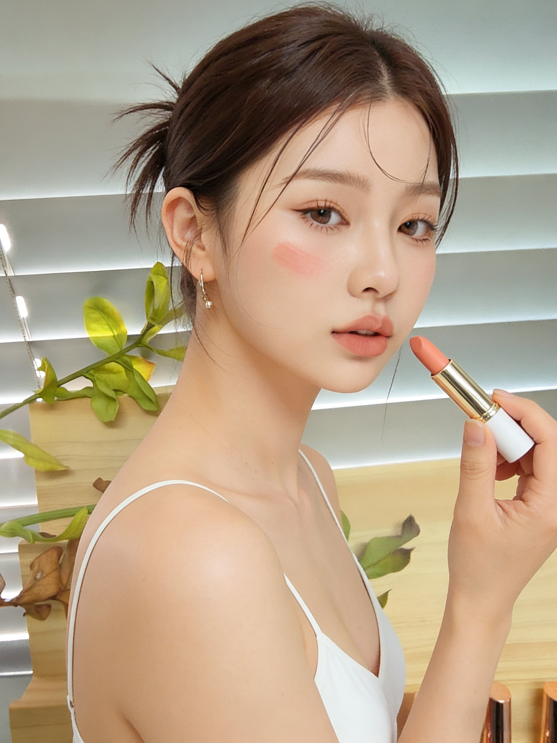 MYG 매트 립스틱, 누드피치, 3.8g, 1개 상세 이미지 4