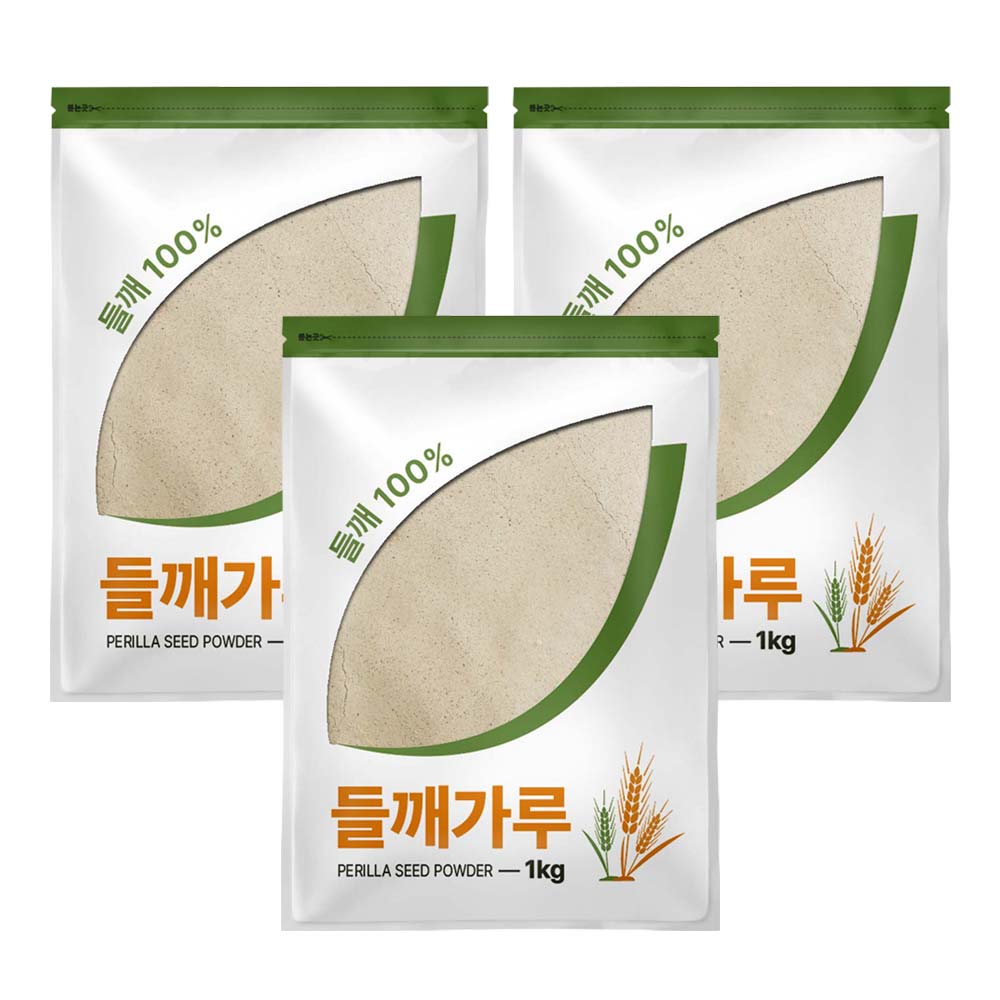 그대로푸드 탈피 들깨가루, 1kg, 3개