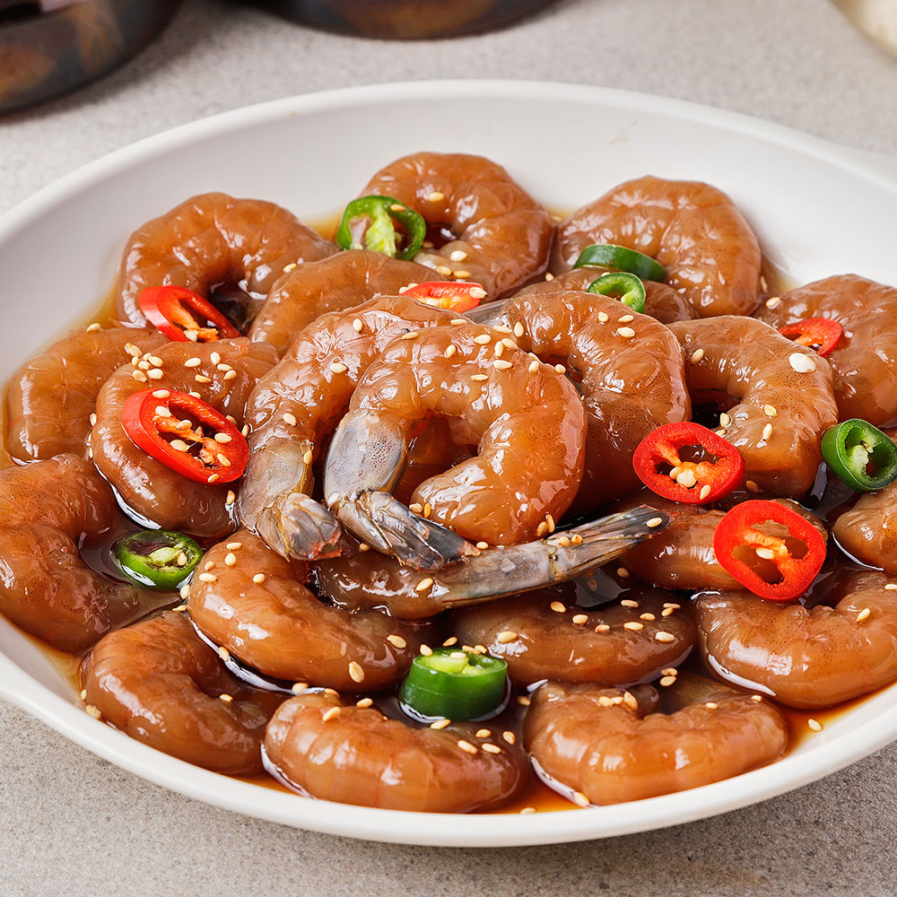 [토스쇼핑] 어촌명가 간장 깐새우장, 1kg, 1개