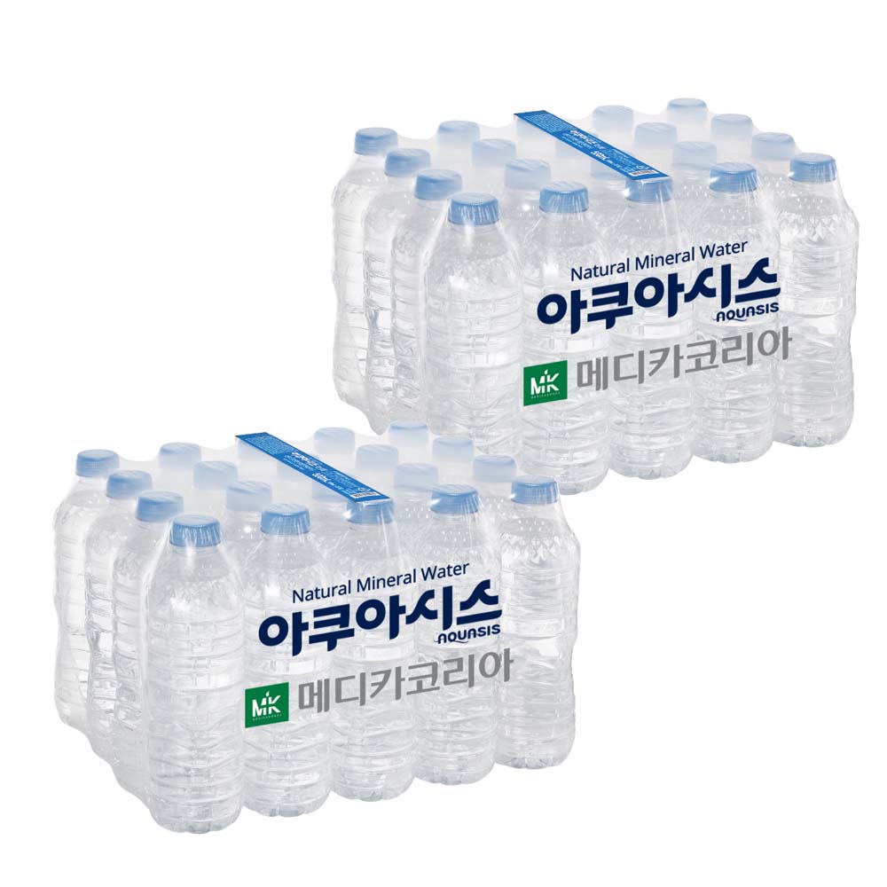 아쿠아시스 생수, 무라벨, 500ml, 40개 상세 이미지 2