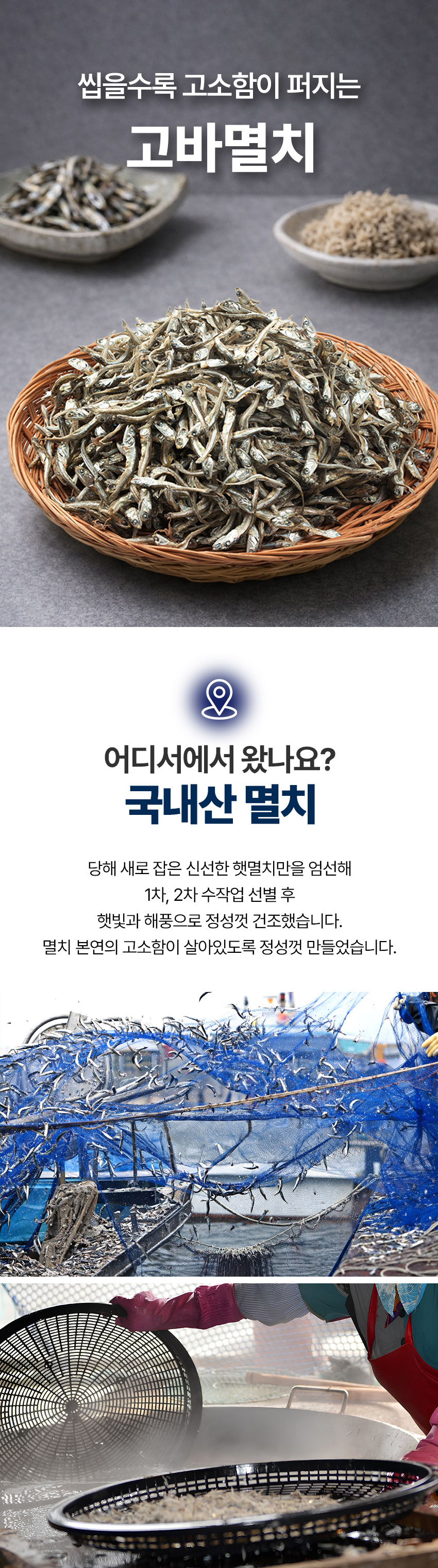 국내산 정품 조림용 고바멸치, 1.5kg, 1박스