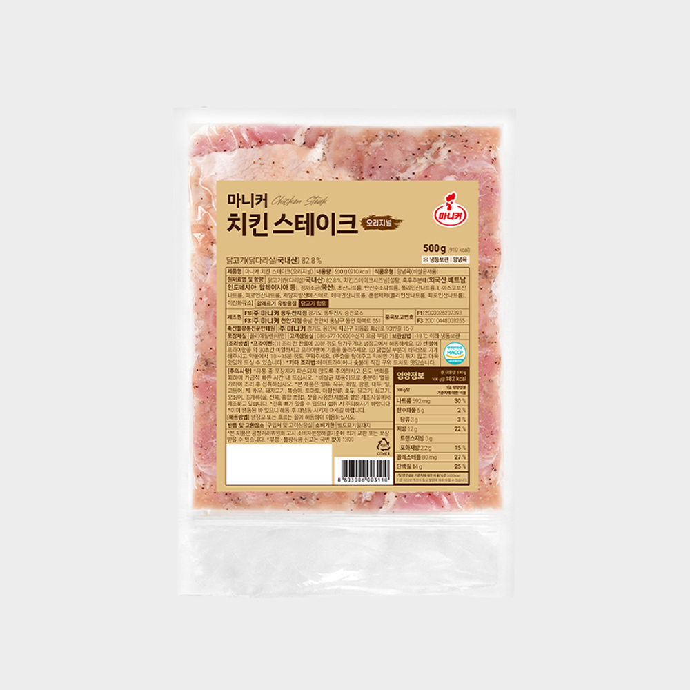 마니커 치킨 스테이크 오리지널, 500g, 2개 상품 이미지 1
