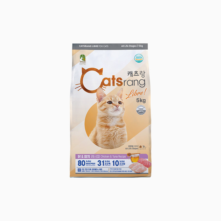 캐츠랑 리브레 고양이 사료, 5kg, 1개 상품 이미지 1