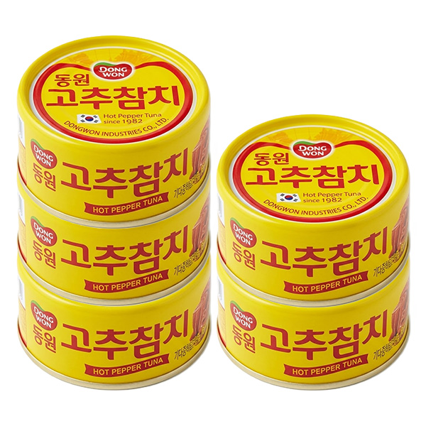 동원 고추참치, 150g, 5개