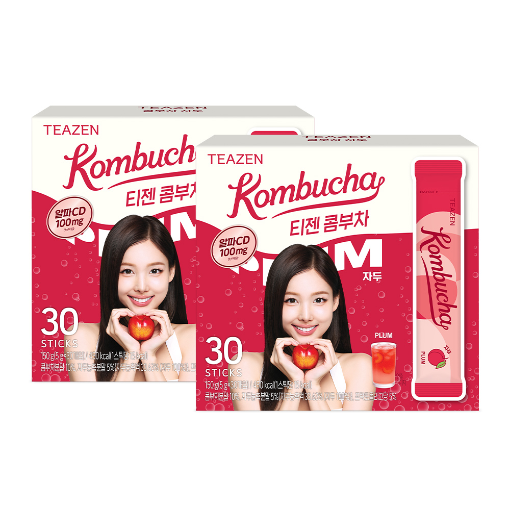 [토스쇼핑] 티젠 콤부차 자두, 5g, 30개입, 2개