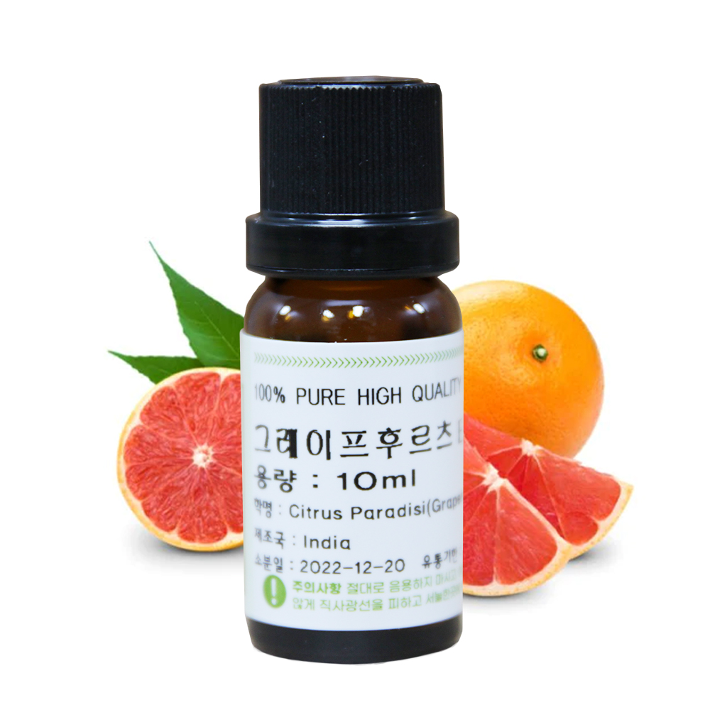 허브솝 천연 아로마 에센셜오일, 그레이프후르츠, 10ml, 1개