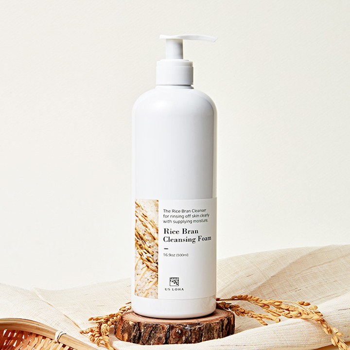 어스로하 쌀겨 클렌징 폼, 500ml, 1개
