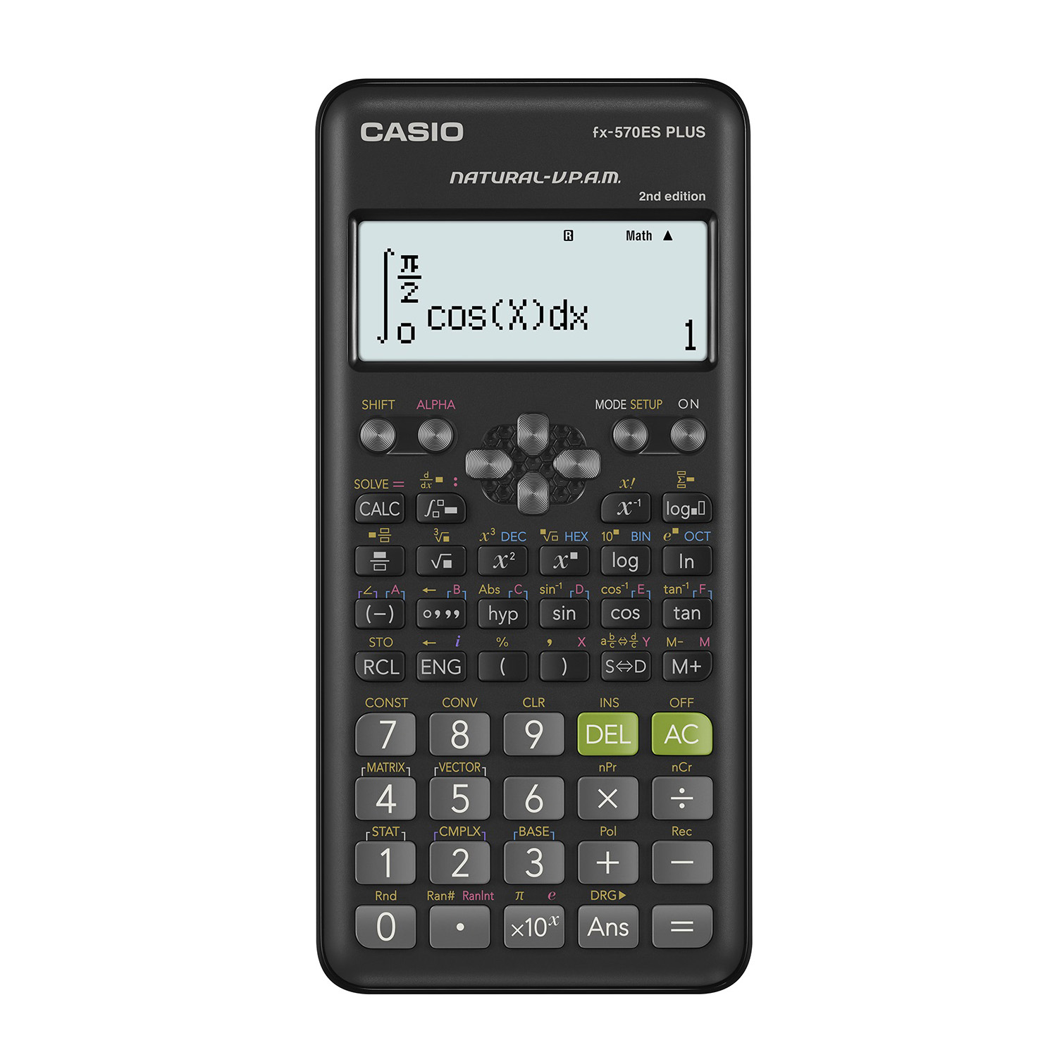 카시오 공학용 계산기 FX-570ES PLUS 2ND, 블랙, 1개
