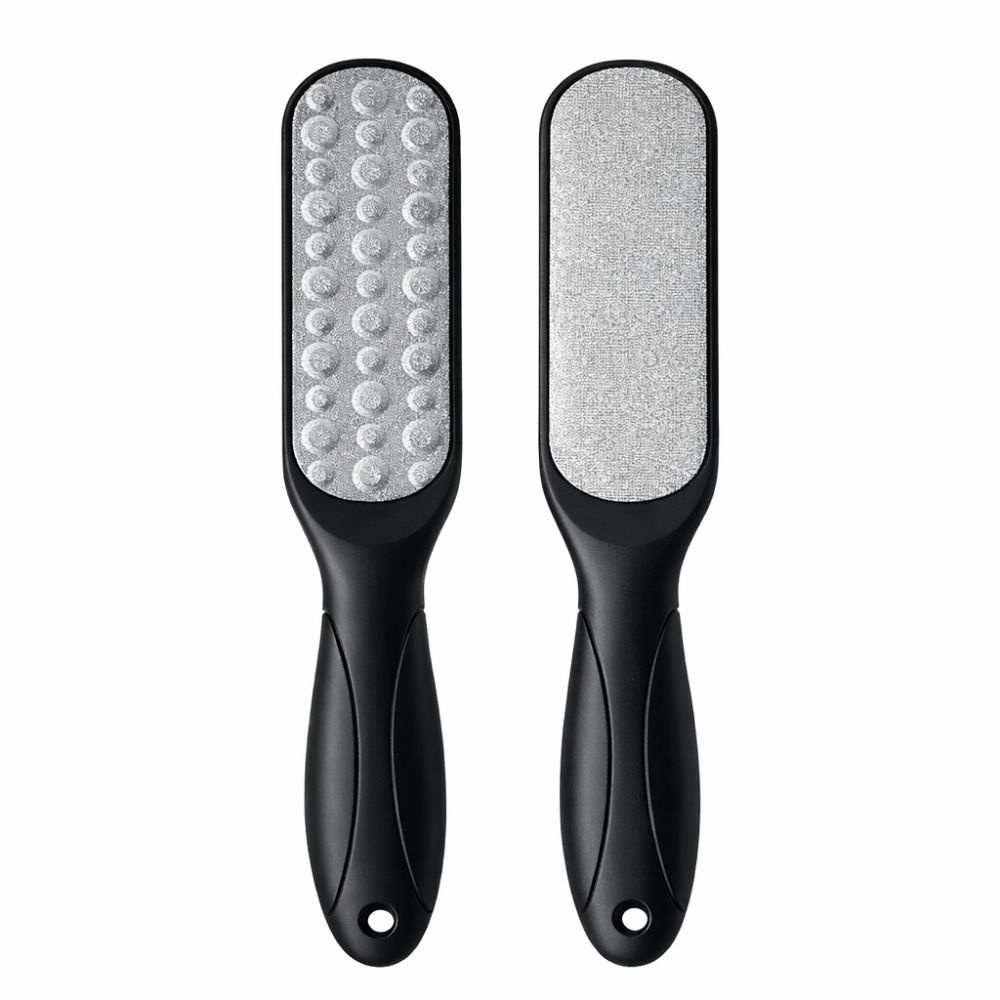 양면 스테인레스 발각질제거기, 블랙, 50g, 2개
