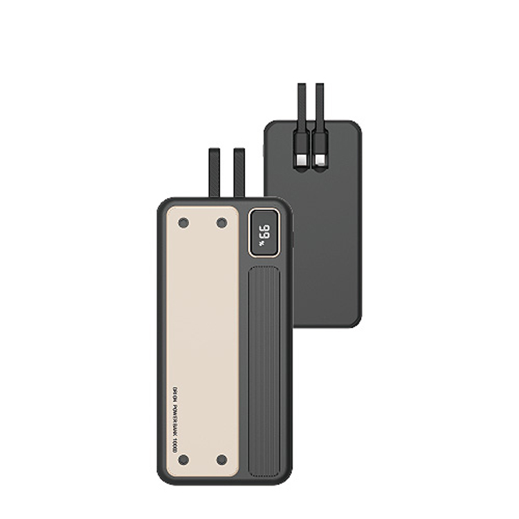 드리온 LCD 잔량 표시 보조배터리 DR-LCD-10000, 블랙, 10000mAh, C타입 8핀 일체형 상세 이미지 2
