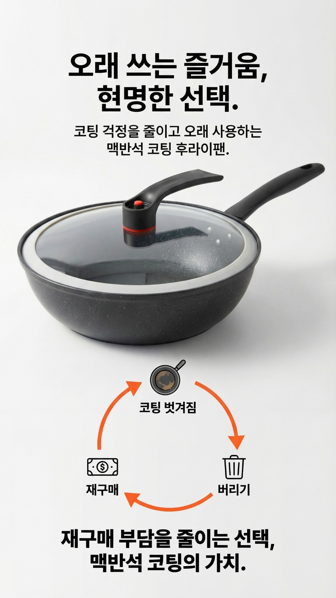 폰박스 올인 진공 후라이팬, 블랙, 32cm, 1개 상세정보 15