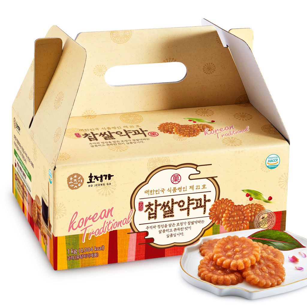 [토스쇼핑] 호정가 찹쌀약과, 1kg, 약 25~30개입, 1박스