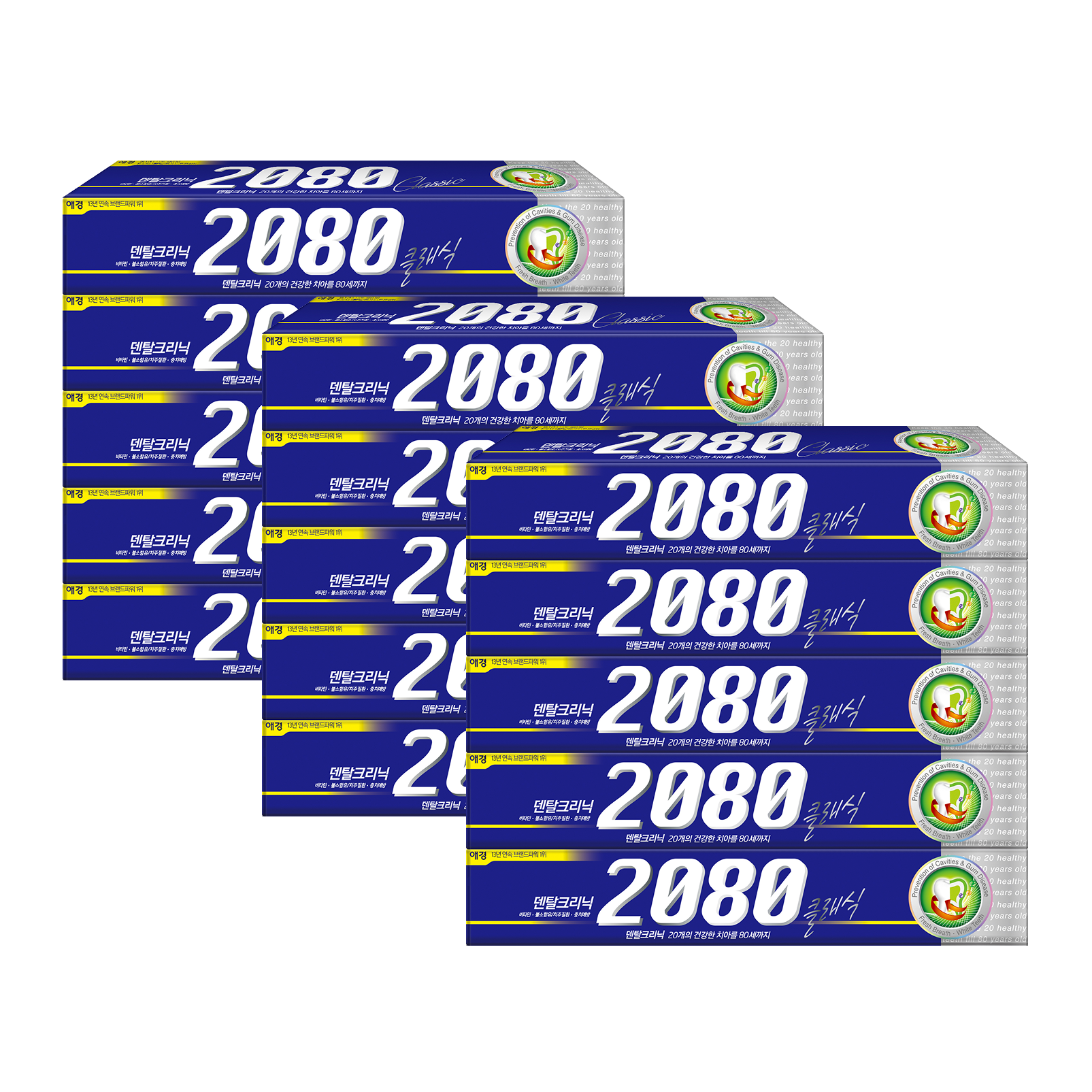 2080 클래식 치약, 170g, 15개