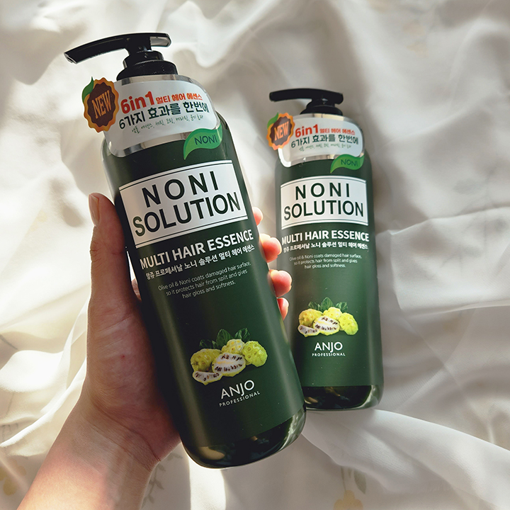 앙쥬 노니솔루션 6in1 멀티 헤어에센스, 500ml, 2개