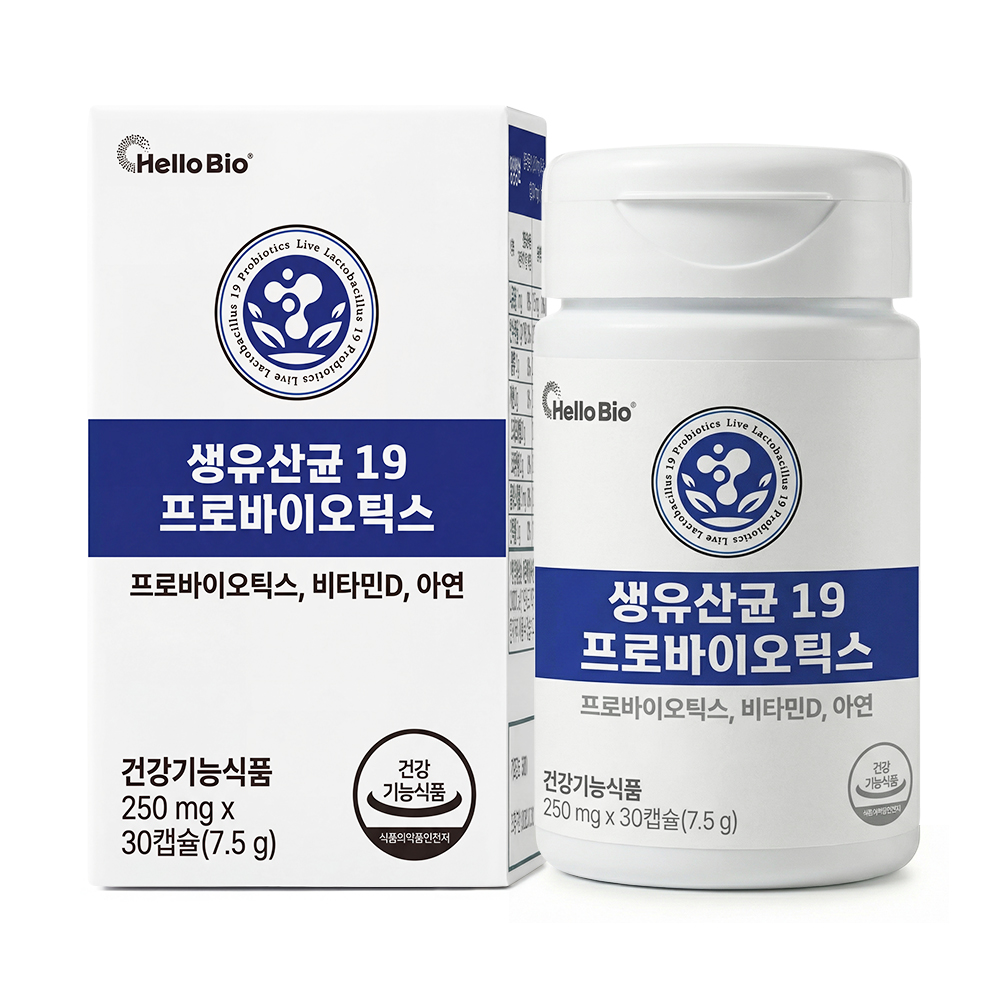 헬로 바이오 생유산균 19 프로바이오틱스, 30캡슐, 1개