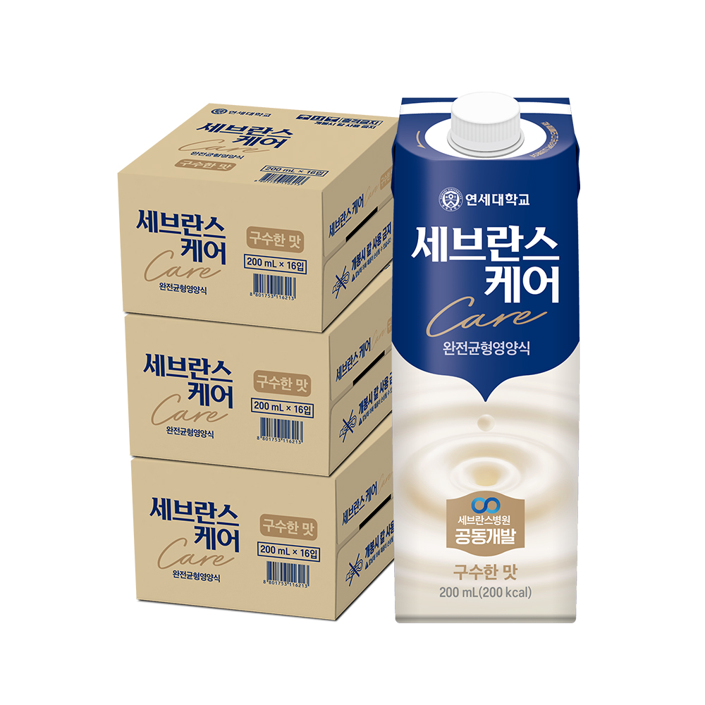 연세유업 세브란스케어 완전균형영양식 구수한맛, 200ml, 48팩