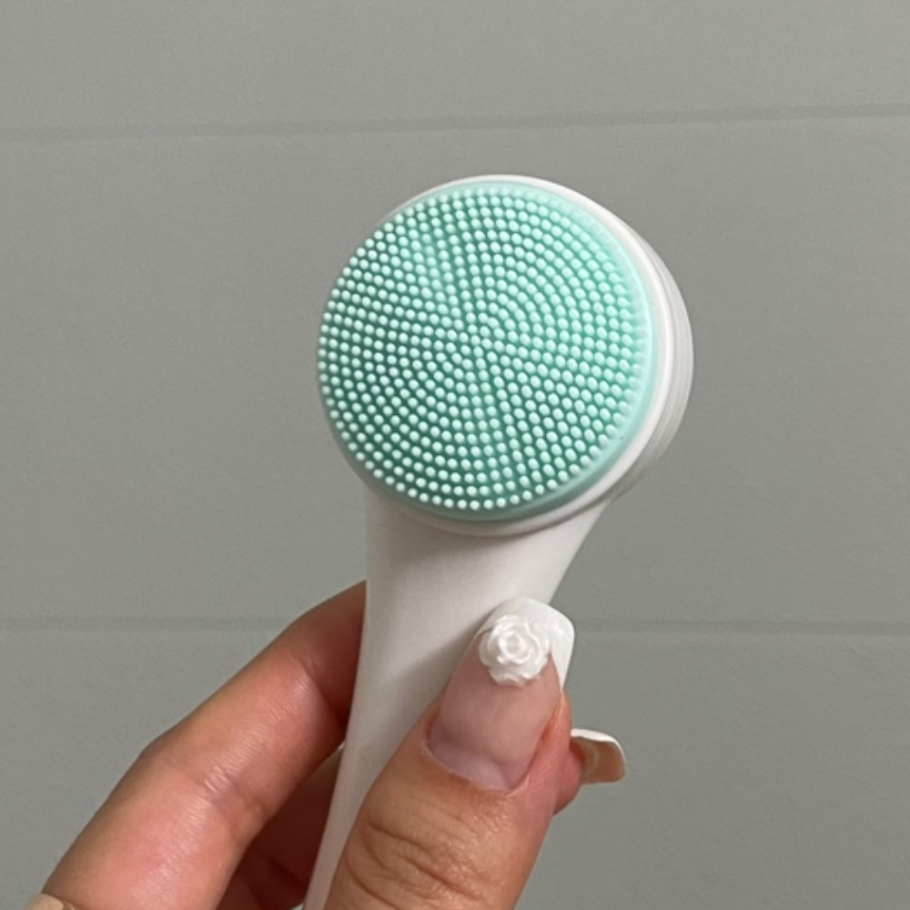 세안 브러쉬 실리콘 모공 블루 클렌징기계 클렌징솔 실리콘클렌저 얼굴세안기, 블루, 1개