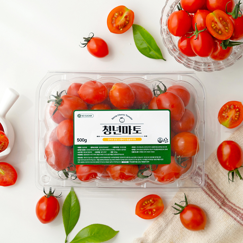 전라도청년 스테비아 방울토마토, 500g, 2팩 상품 이미지 1