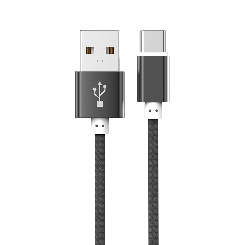 WJT 메탈 고속 충전 케이블, USB-C, 블랙, 1.5m, 1개 상품 이미지 1