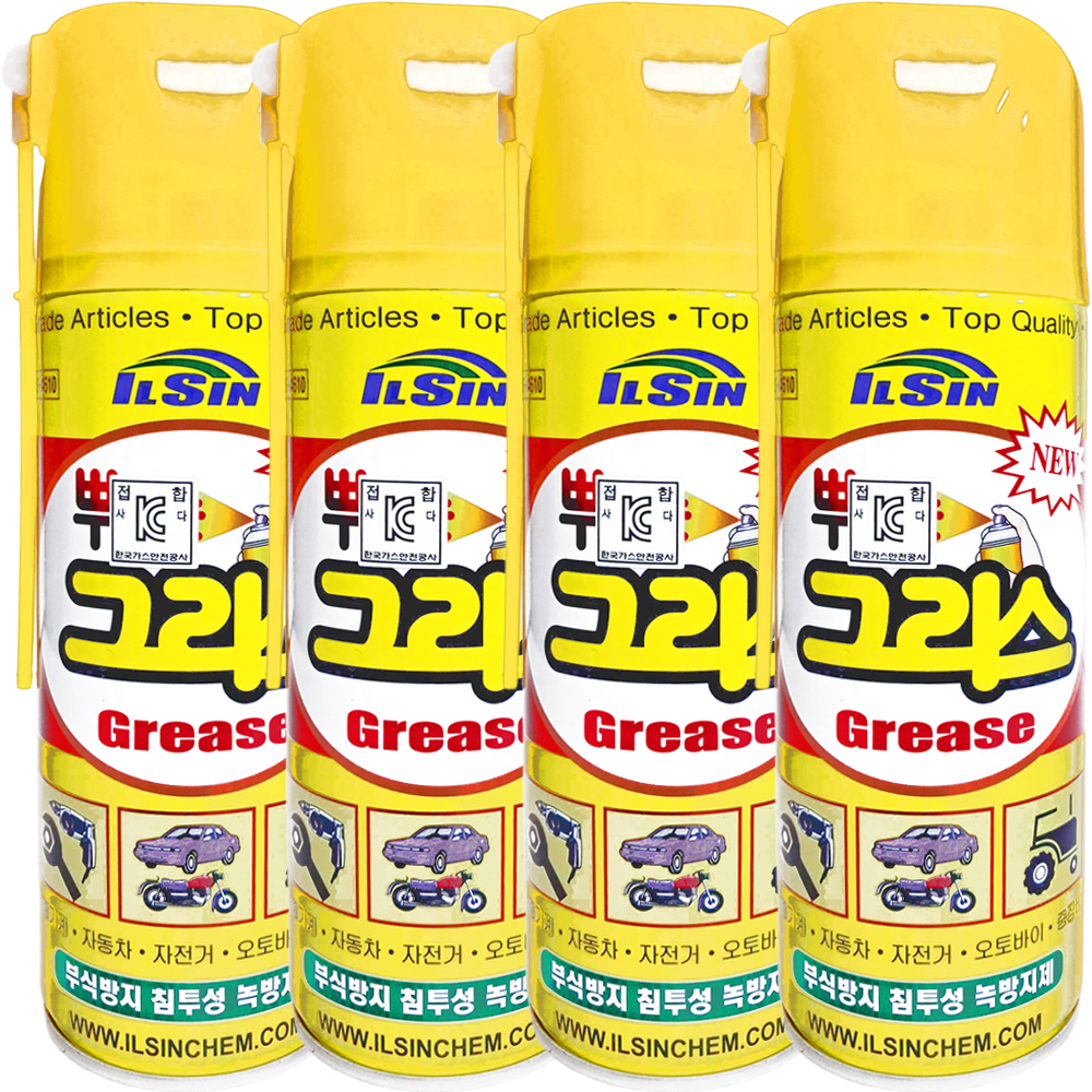 일신케미칼 일신 뿌리는 그리스, 420ml, 4개