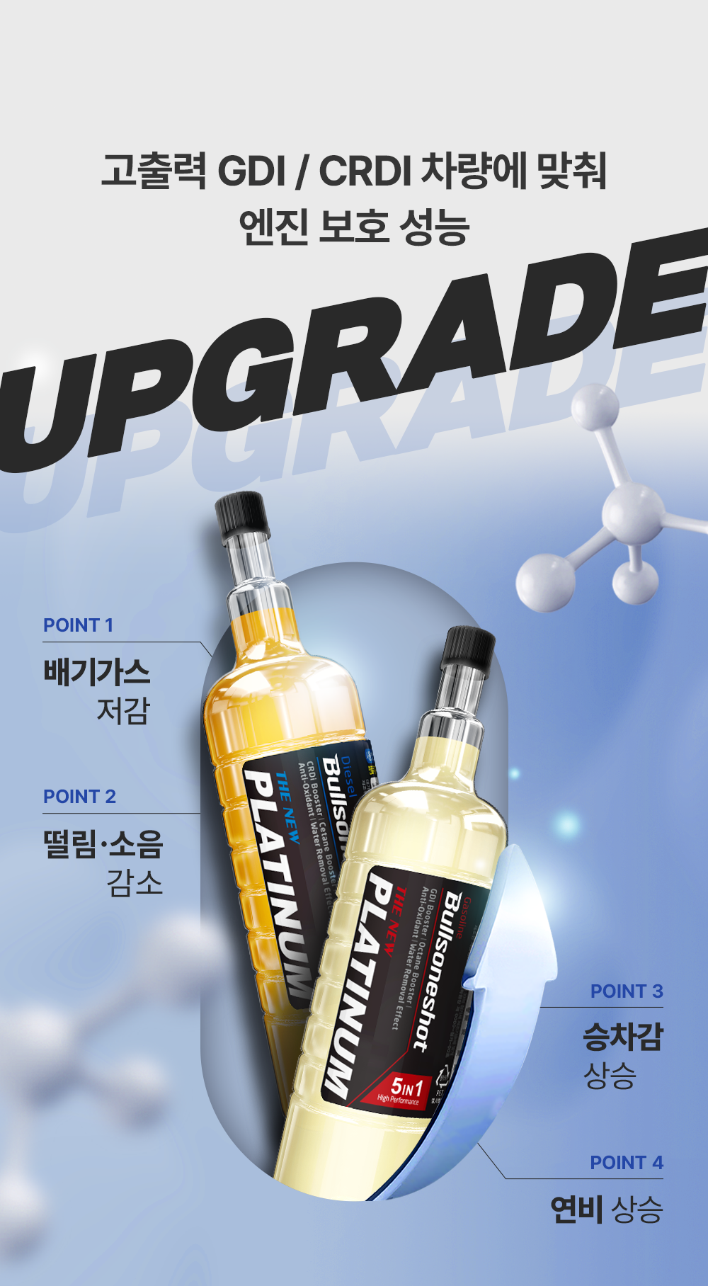불스원샷 더 뉴 5in1 플래티넘, 디젤/경유, 500ml, 1세트 상세 이미지 1
