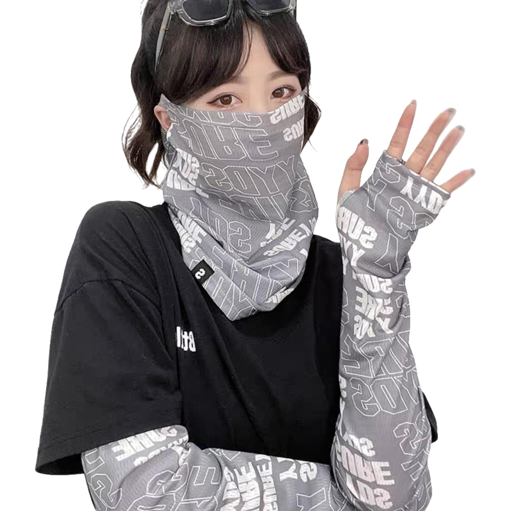 티커벨 아이스핏 냉감 쿨 팔토시, 그레이, 5세트, Free
