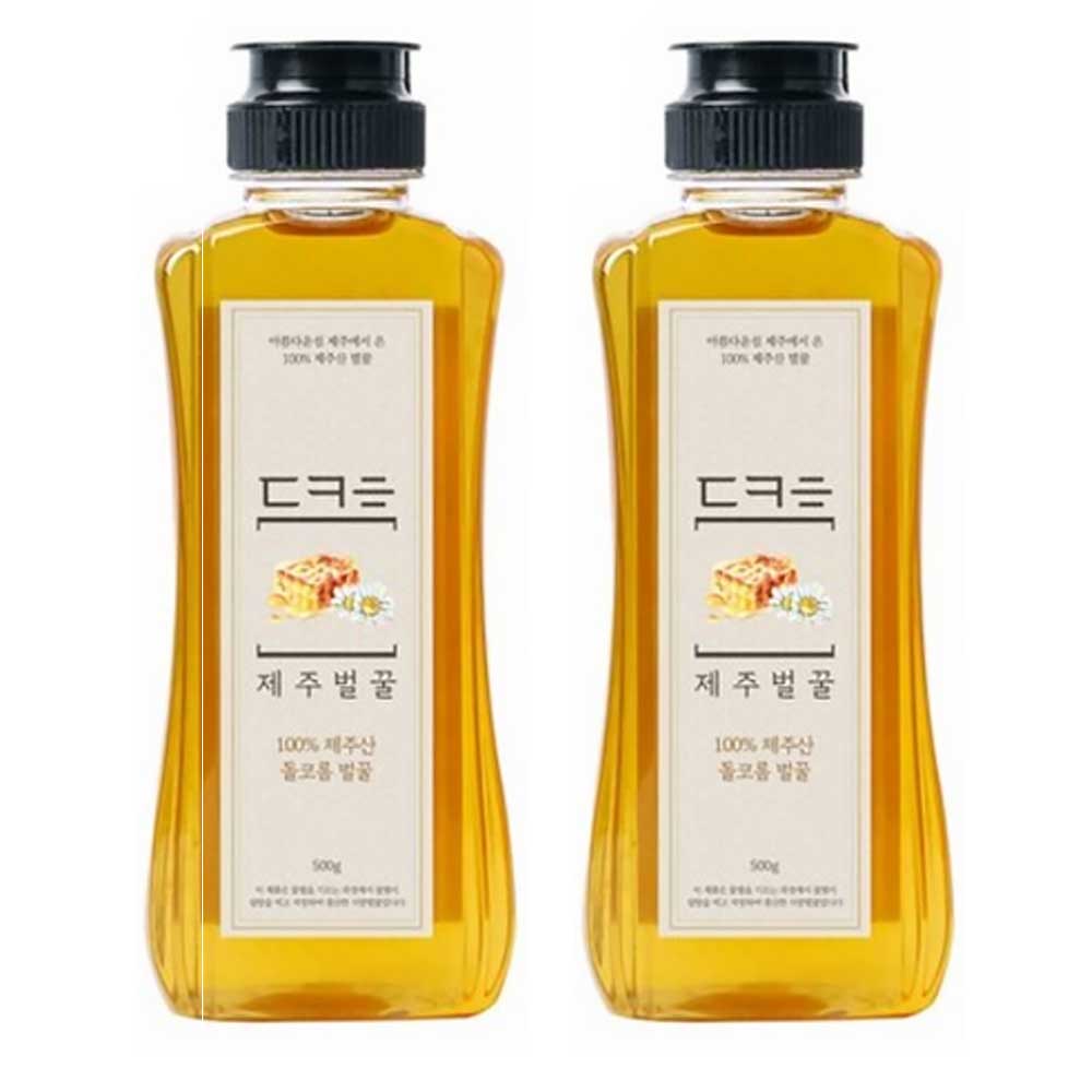 돌코롬 제주 곶자왈 벌꿀, 500g, 2개
