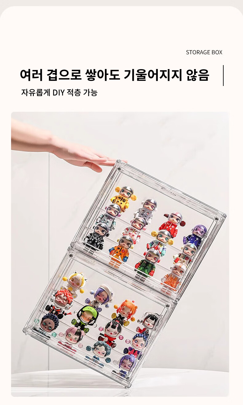 피규어 장식장, 투명, 1개 상세 이미지 1