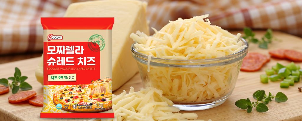 보꼬네 모짜렐라 슈레드 치즈, 1kg, 1개