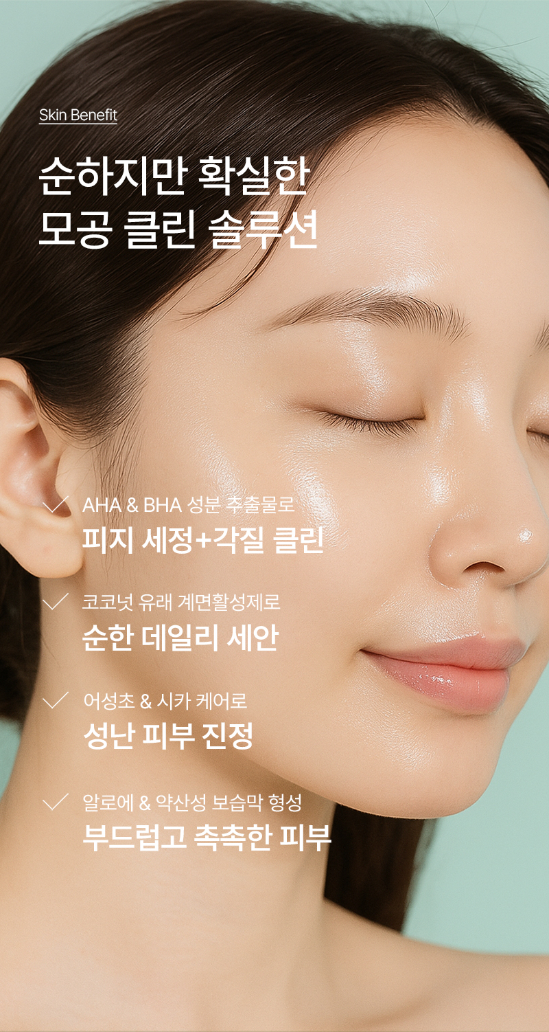 젠틀마스크 티톡스 바하 BHA 폼클렌징 어성초 약산성 시카 폼, 200ml, 2개 상세 이미지 2