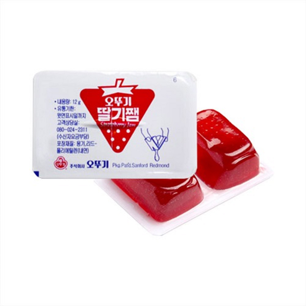 오뚜기 딸기쨈, 12g, 36개