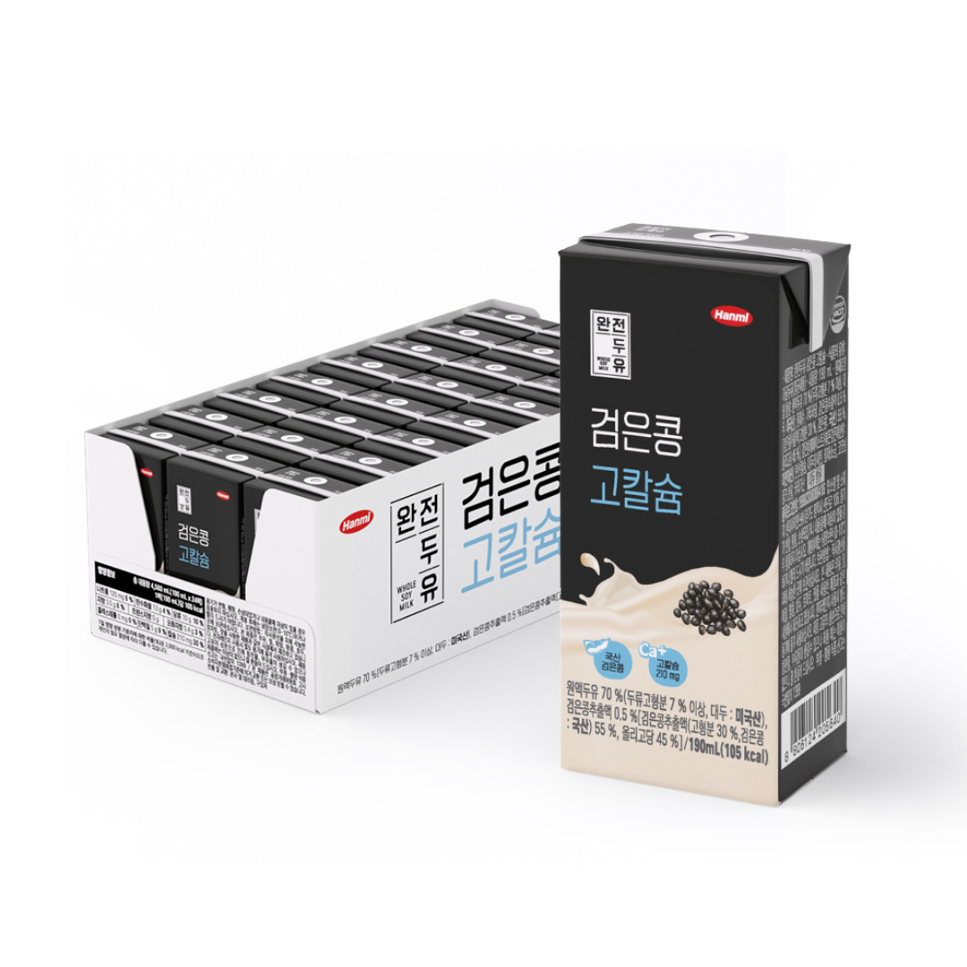 한미 완전두유, 검은콩 고칼슘, 190ml, 24개 상품 이미지 1