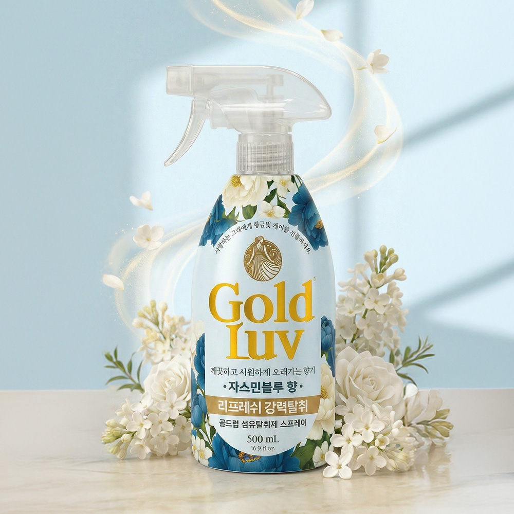 골드럽 섬유탈취제 자스민블루, 500ml, 3개 상세 이미지 3