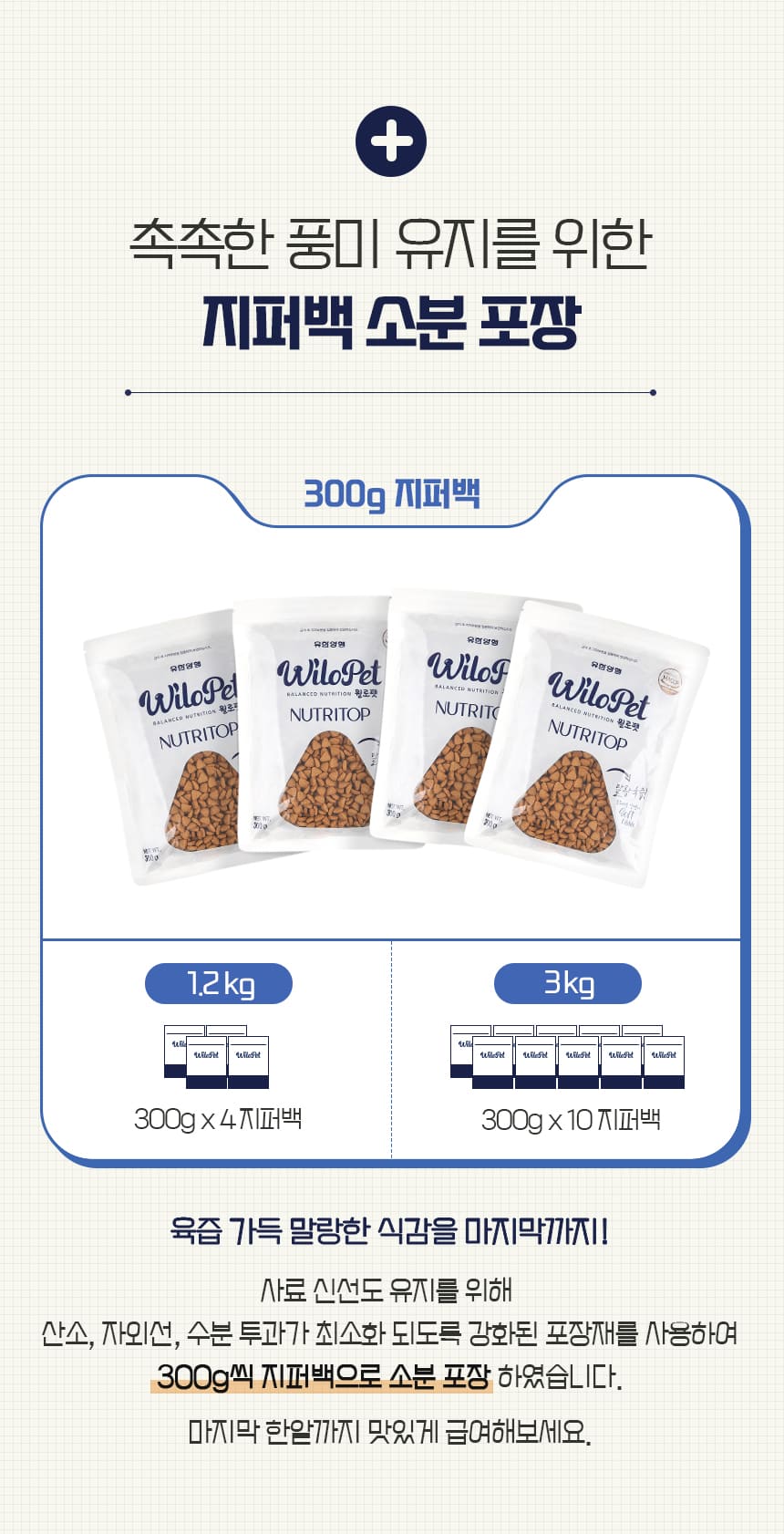 유한양행 윌로펫 뉴트리탑 시니어 말랑육즙 소프트사료, 7세이상, 닭, 1.2kg, 1개 상세 이미지 6