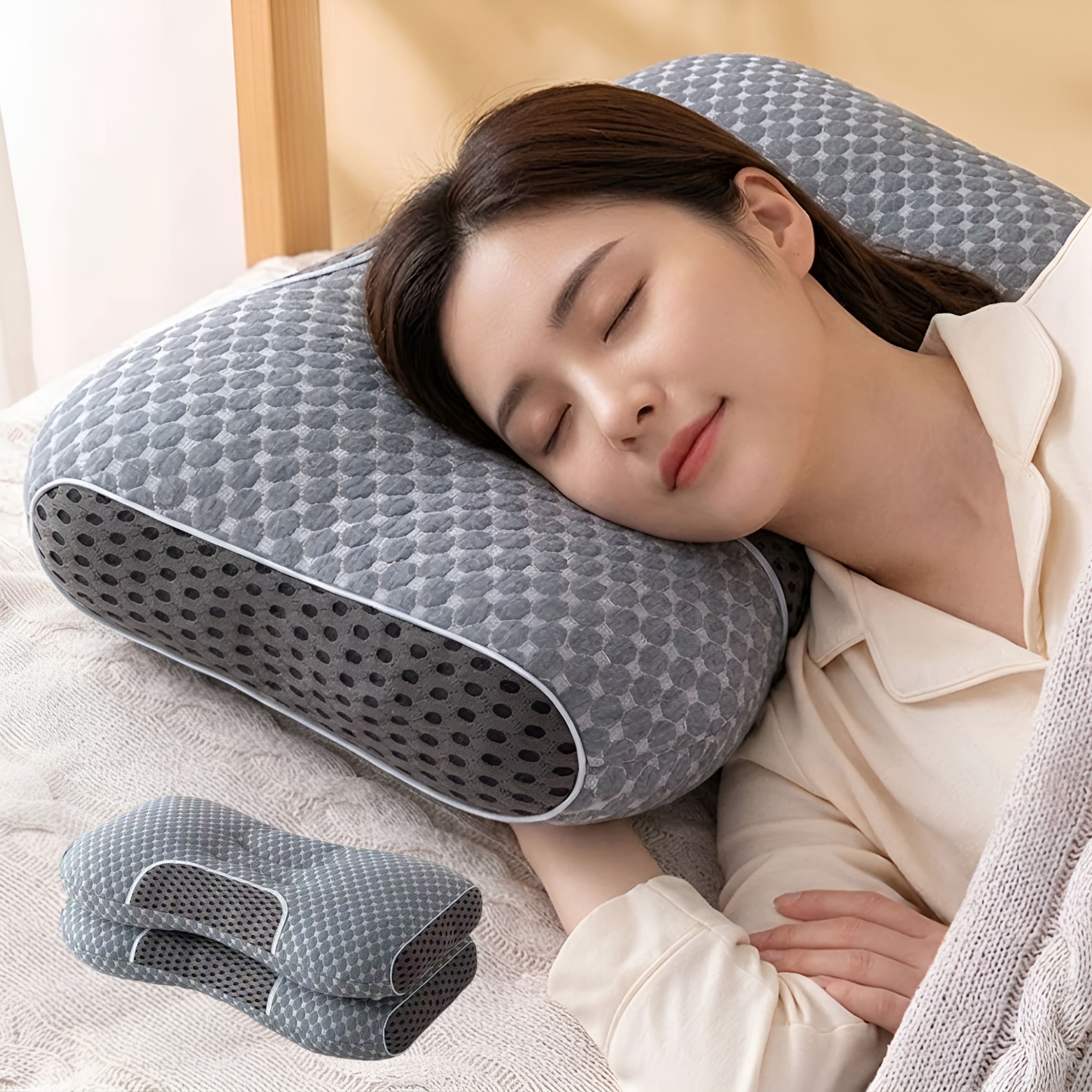밴프 브리즈베개 경추베개 꿀잠베개 숙면베개 목베개 목쿠션 BM079, 1개