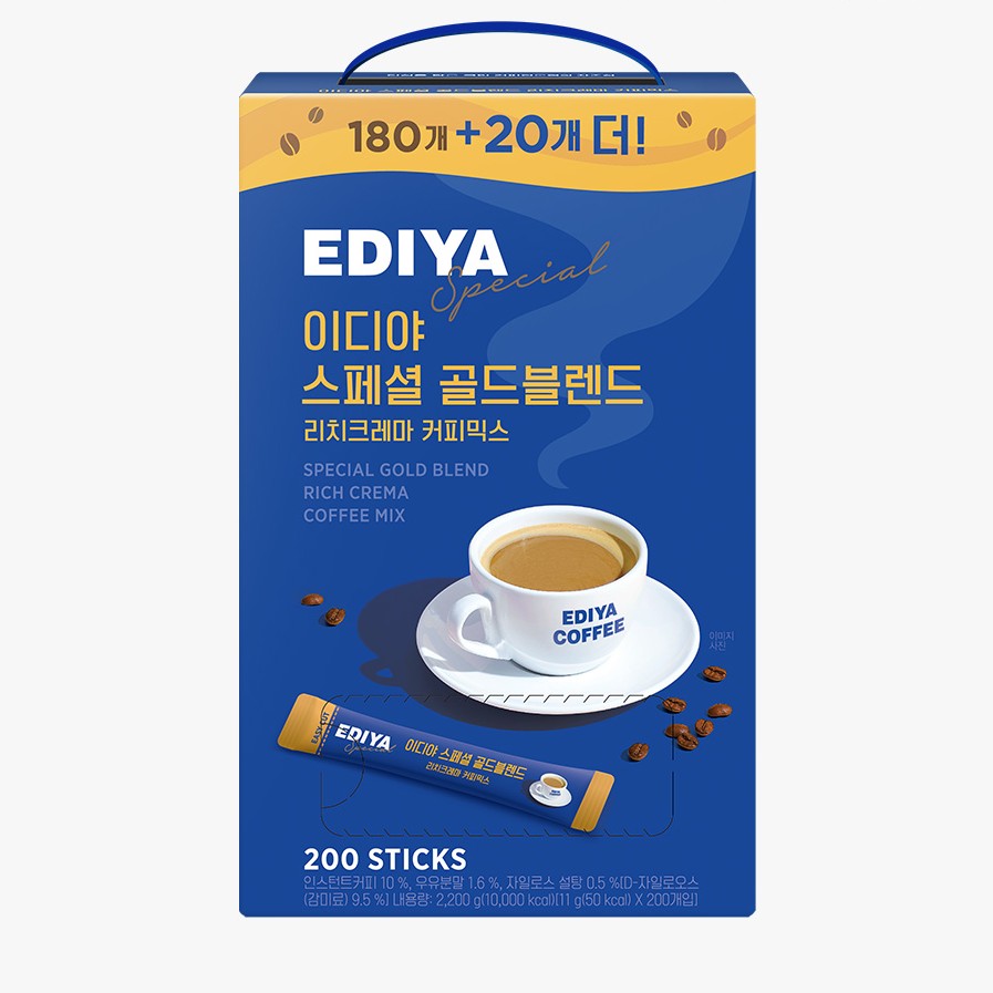 이디야커피 스페셜 골드블렌드 리치크레마 커피믹스, 11g, 200개입, 1개 상품 이미지 1