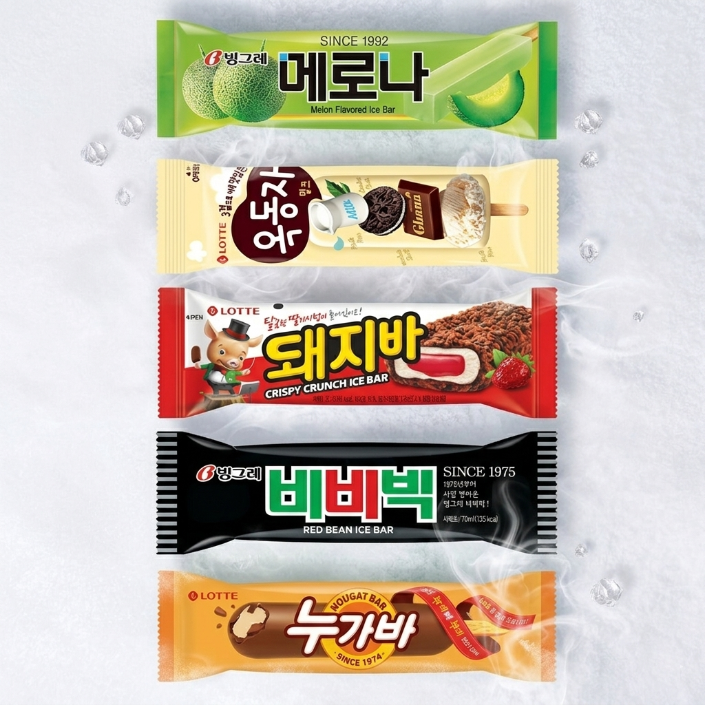 빙그레 아이스크림 5종 세트, 70ml, 20개, 1세트