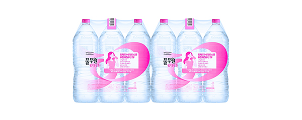 풀무원 워터루틴, 무라벨, 2L, 12개