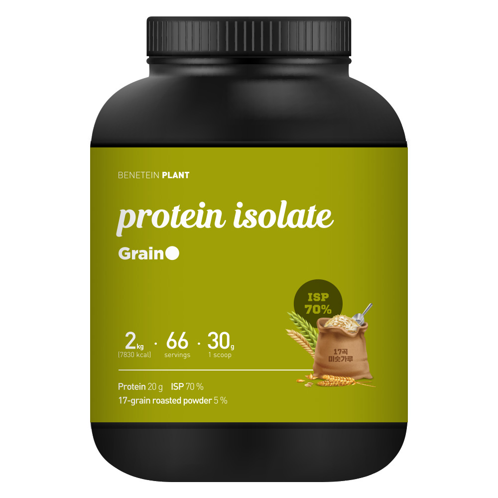 베네틴 플랜트 프로틴 쉐이크 아이솔레이트 곡물맛, 2kg, 1개
