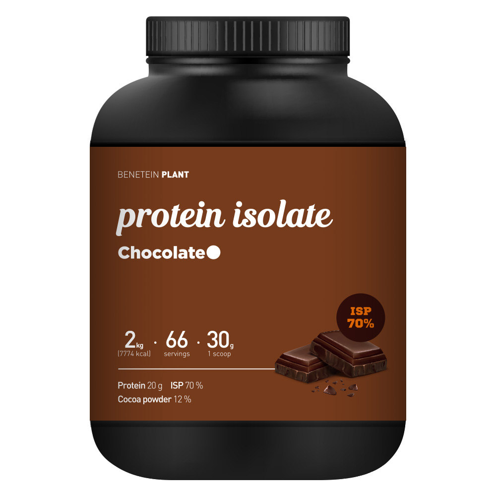 베네틴 플랜트 프로틴 쉐이크 아이솔레이트 초코맛, 2kg, 1개