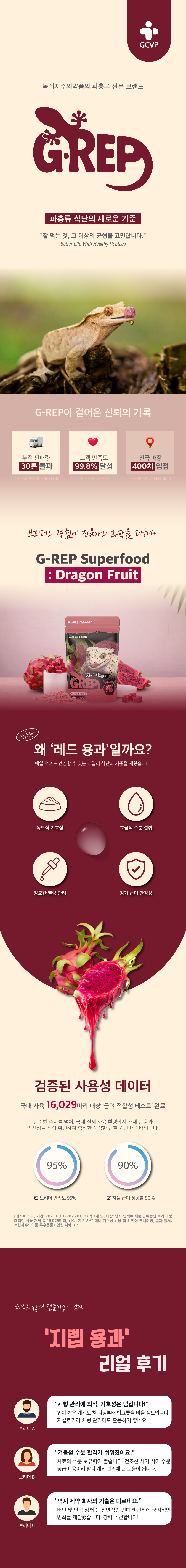 지렙 슈퍼푸드 파충류 사료, 뉴칼레도니아, 용과맛, 50g, 1개 상세 이미지 1