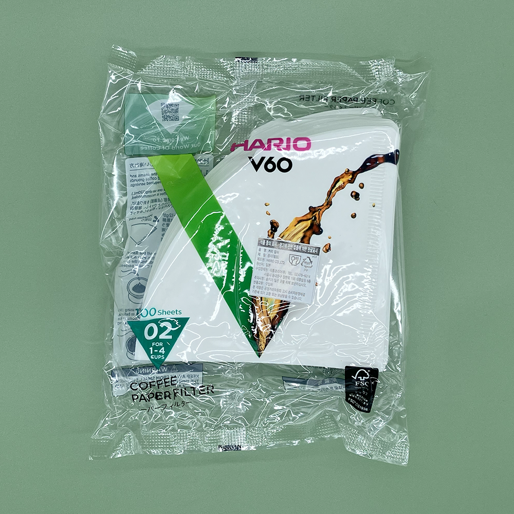 하리오 2-4인용 핸드드립 커피 필터 여과지, 화이트, VCF 02 100W, 100매입, 1개 상세 이미지 1