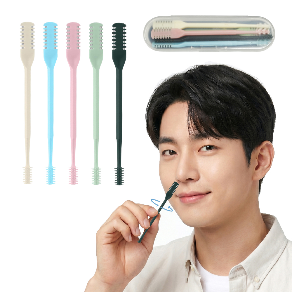 올리브 코털제거기, 안전칼날, 색상혼합, 5개입, 1세트