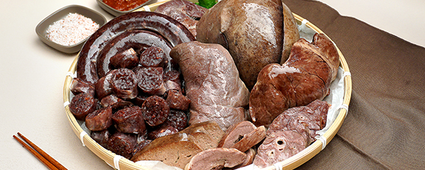 맛팜 옛고을 찰순대, 400g, 1개 + 푸짐한 내장 모둠, 500g, 1개