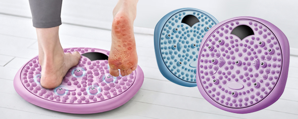 뱃살안녕 발지압 스텝보드, 퍼플, 35cm, 1개